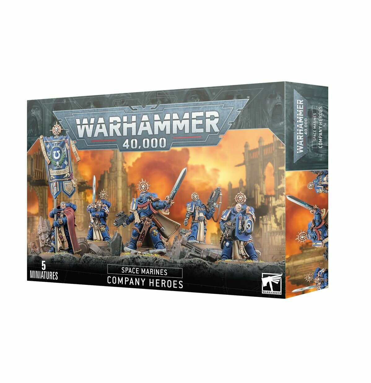 Миниатюры для настольной игры Games Workshop Warhammer 40000: Space Marines - Company Heroes 48-08