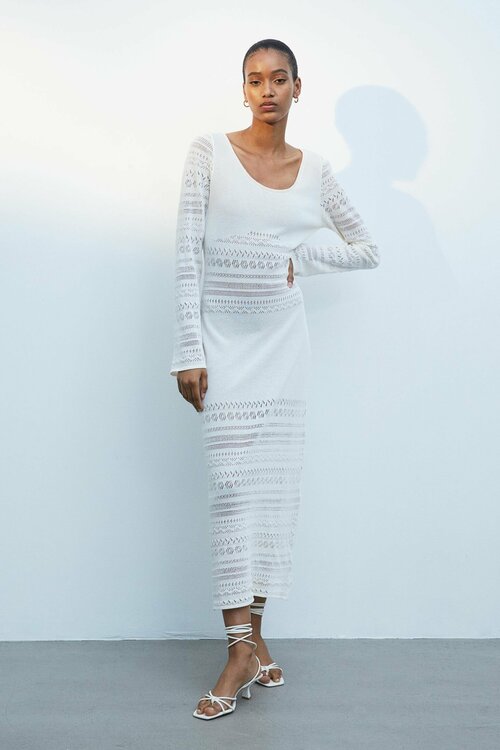 Платье H&M, размер S, белый