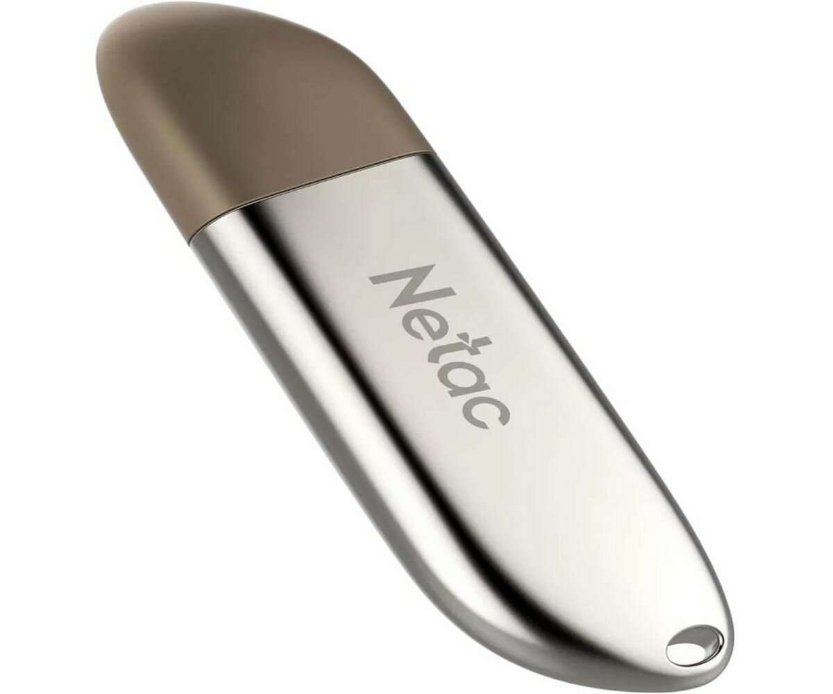 Флешка Netac U352, 32Gb, USB 3.0, Серебристый/Коричневый NT03U352N-032G-30PN - фото №14