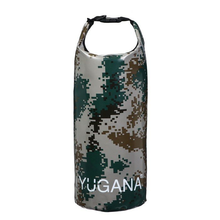 Гермомешок YUGANA, водонепроницаемый 20 литров, один ремень, камуфляж 9845855