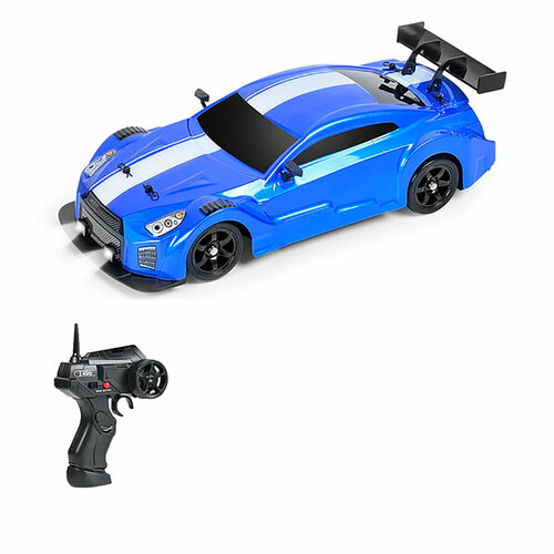 Радиоуправляемая машина для дрифта HB Nissan GTR (4WD, свет, пар, акб, 1:16) - SC16A02-1