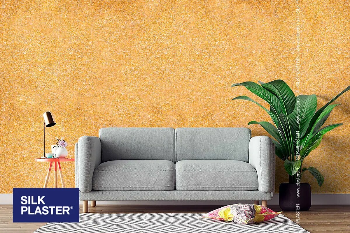 Жидкие обои Silk Plaster Absolute А221 1.05 кг цвет золотисто-бежевый - фото №5