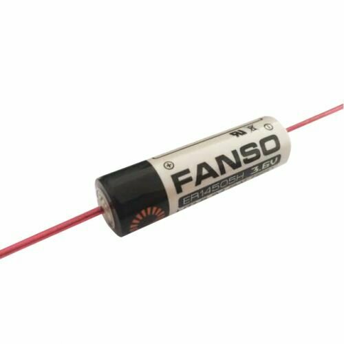 батарейка fanso cr123 Батарейка Fanso ER14505H/P Li-SOCl2 батарея типоразмера AA, 3.6 В, 2.6 Ач, аксиальные проволочные выводы, Траб: -55.85 °C