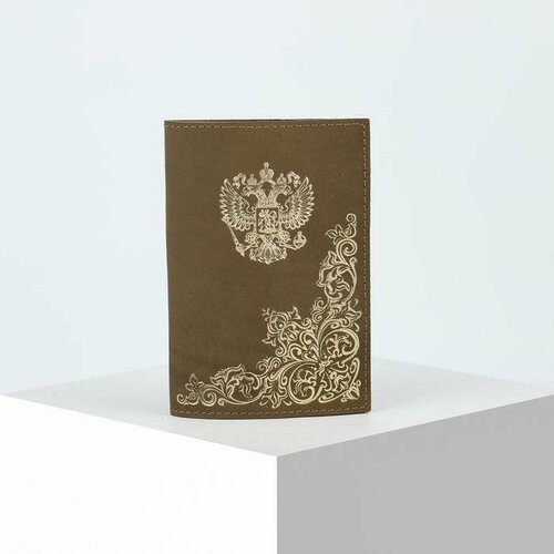 Обложка для паспорта , зеленый обложка для паспорта officespace россия кожа тиснение красная
