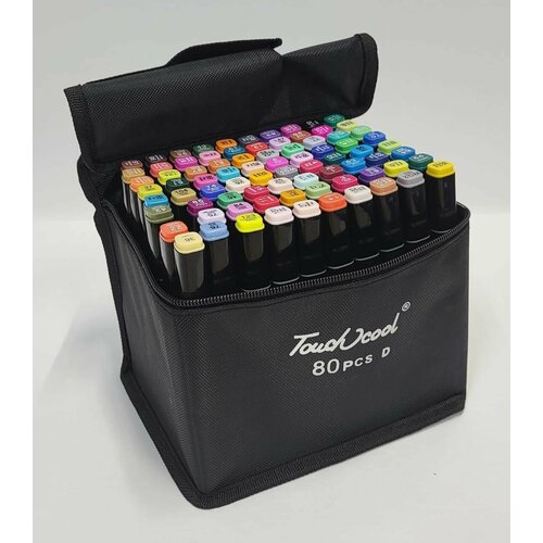 Маркеры для скетчинга 80 цветов в чехле.