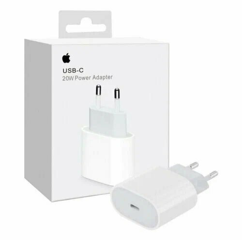 Сетевое зарядное устройство Apple 20Вт USB-C Power Adapter (Белый) — фото 1