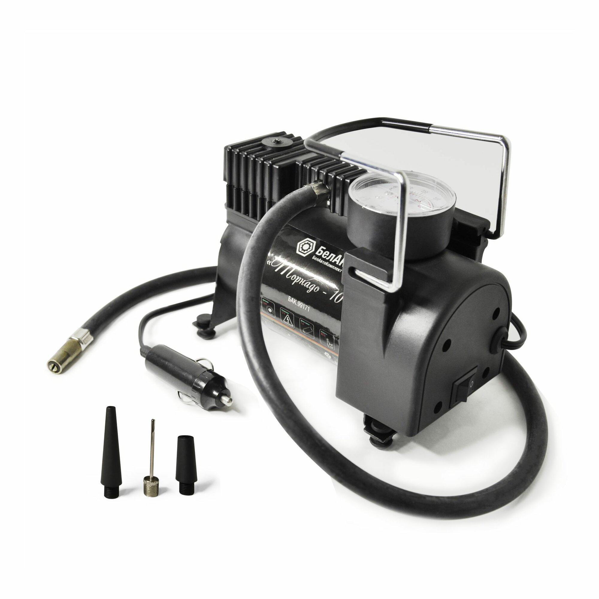 Компрессор автомобильный 30л/мин 10бар 80w ТОРНАДО-10 БелАК