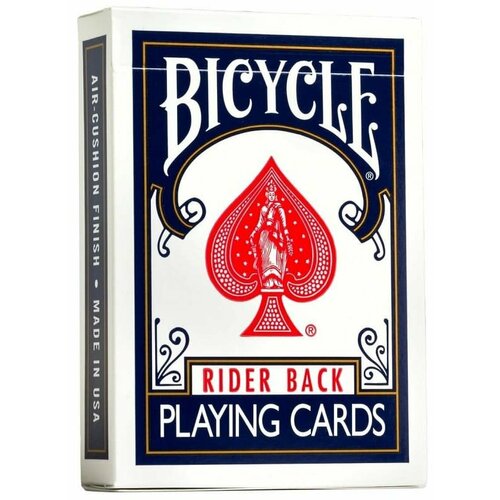Игральные карты Bicycle 54 Rider back core Original USA синяя рубашка 689₽