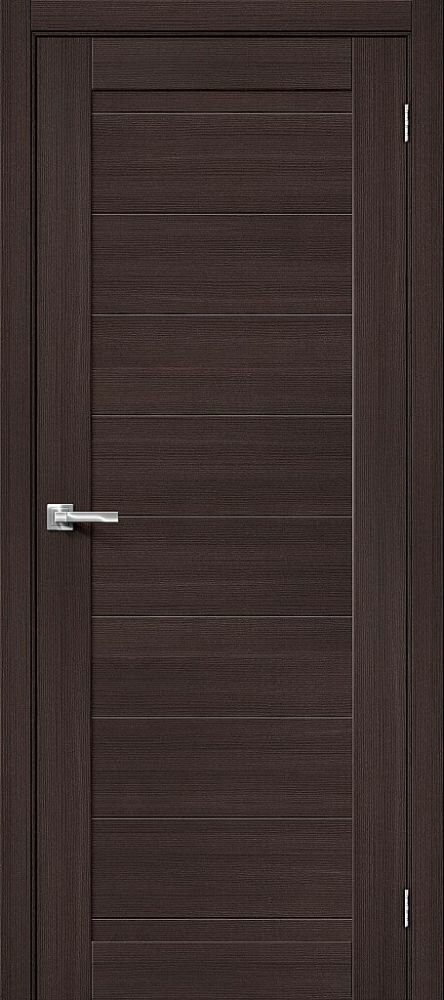 Межкомнатная Дверь с Экошпоном Bravo Браво-21 Wenge Melinga 600x2000мм (Полотно 1шт) / Браво.