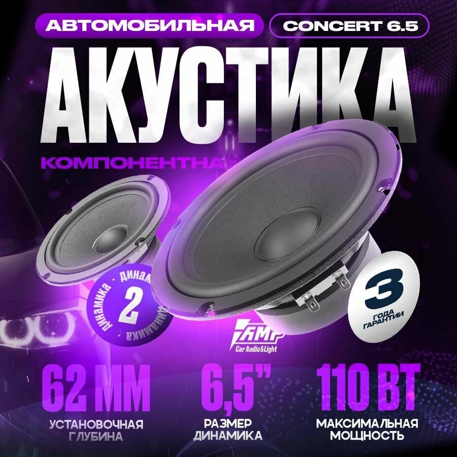 Акустика компонентная AMP Concert 6.5