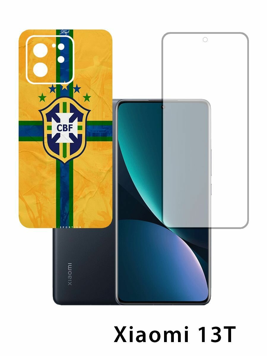 Комплект 2шт. Защитная пленка 360 для Xiaomi 13T, пленка на экран телефона, пленка на корпус телефона