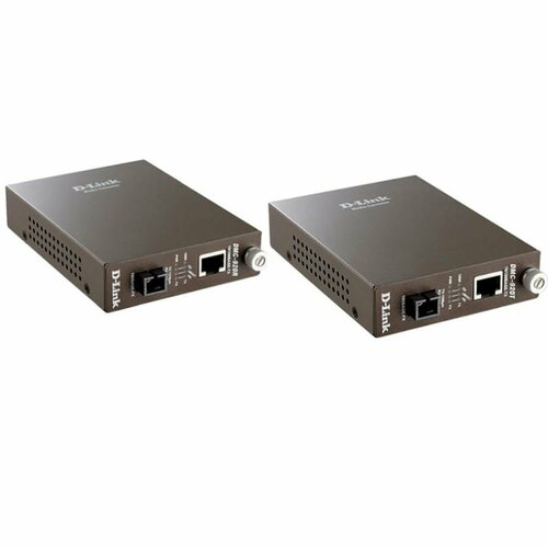 D-Link DMC-920 DMC-920T DMC-920R комплект медиаконвертеров SM SC RJ-45 20км 19229₽