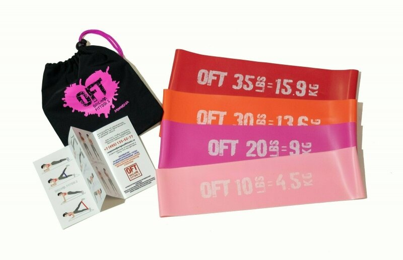 Набор из 4 широких мини-эспандеров Original FitTools FT-75-MORENA