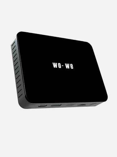 Изображение товара WO-WE мини-ПК (Intel Celeron N4020, RAM 4 ГБ, eMMC 128 ГБ, Intel UHD Graphics 600, Windows 10 Pro, черный