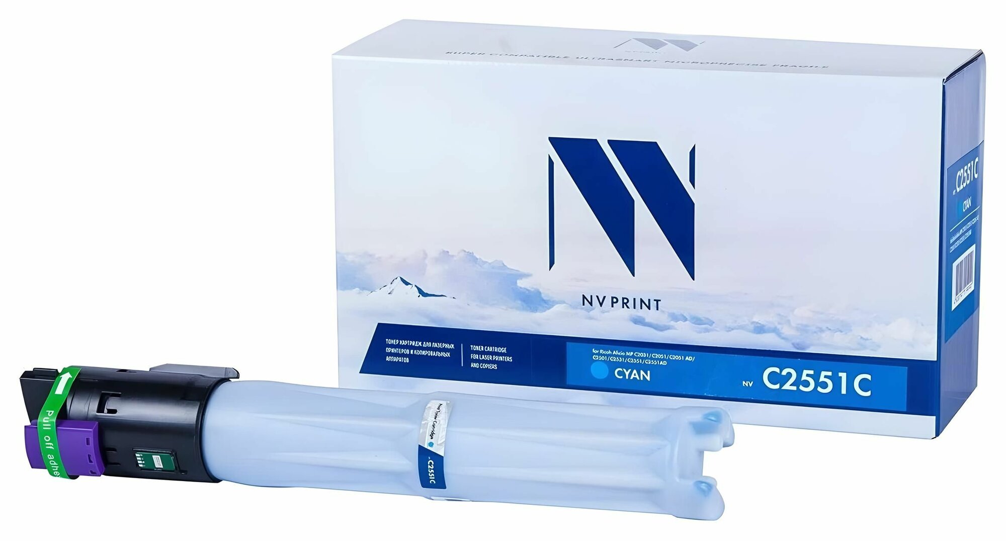Тонер-картридж NVP совместимый NV-MP C2551 Cyan