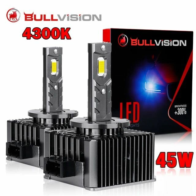 Светодиодная лампа автомобильная Bullvision D1S 4300К