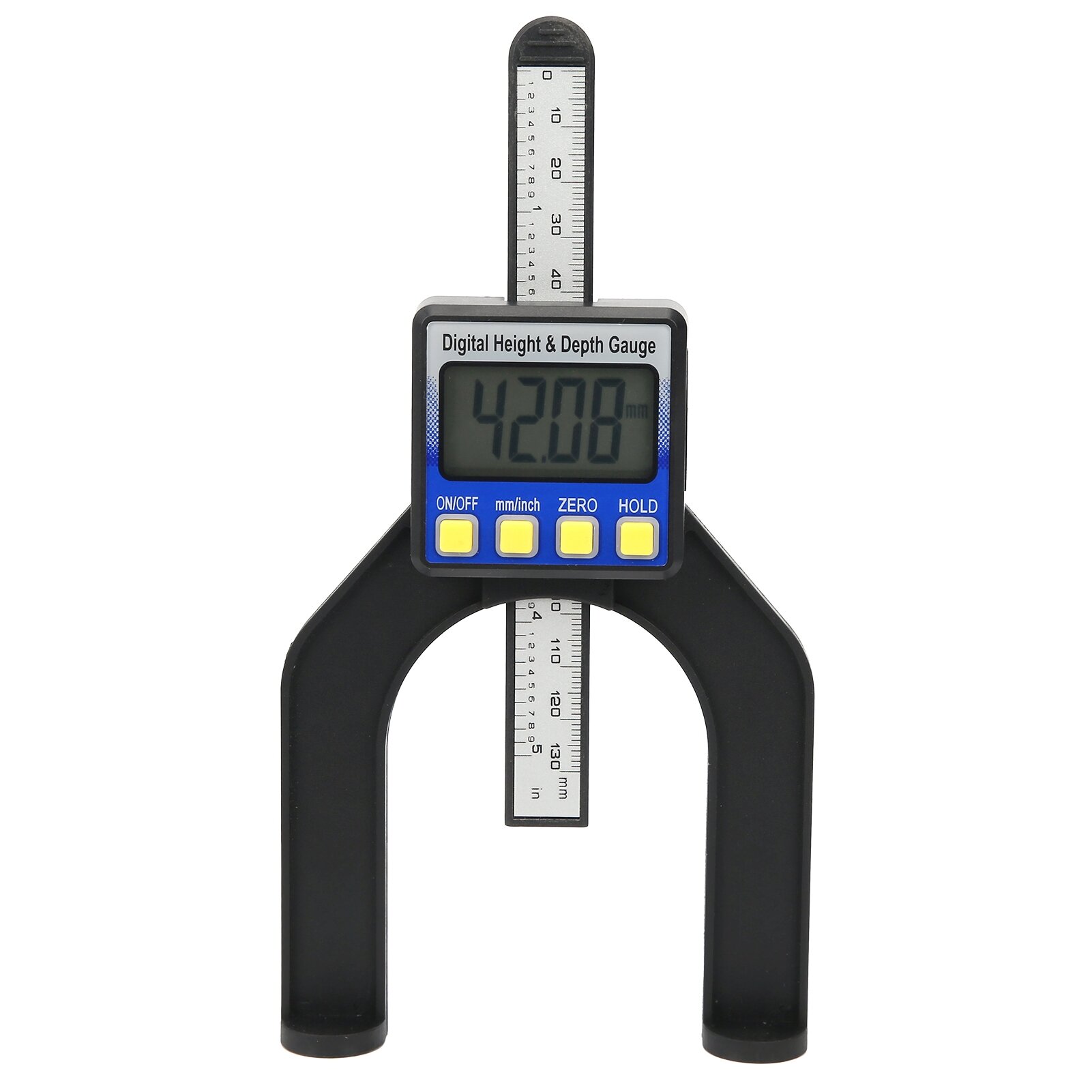 Electronic Height Depth Gauge Digital Display Woodworking Ruler Measure Tool 0 80mm