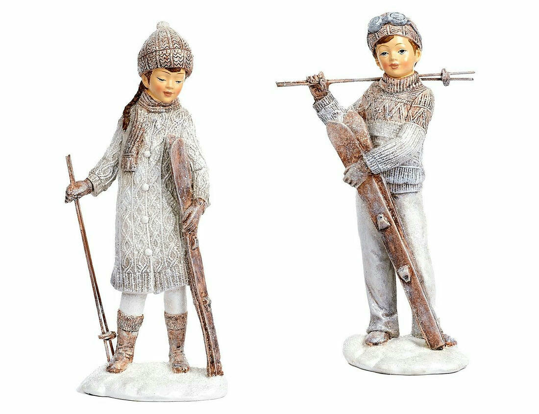 Набор декоративных фигур, полистоун, 23 см, 2 шт, Goodwill