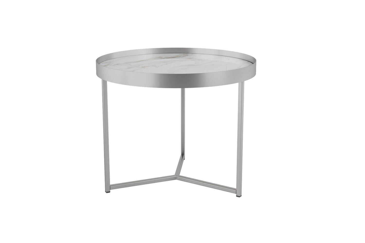 Стол журнальный Калифорния Тайлер Калакатта/Хром Размеры: Высота 450мм Глубина 555мм Ширина 555мм