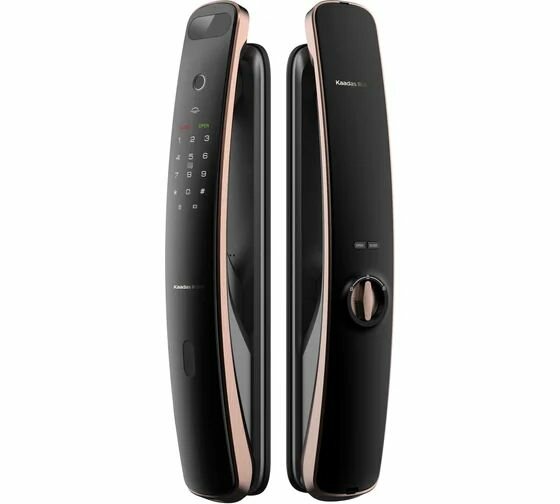 Электронный дверной замок KAADAS к13f (медь) с монтажным комплектом (90-120мм) УТ-00003866