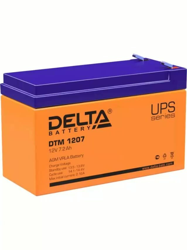 Аккумуляторная батарея DELTA DTM 1207 — фото 1