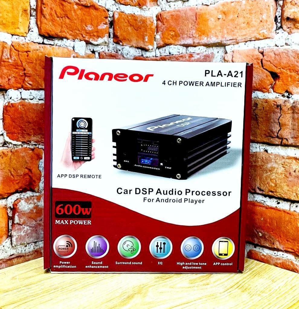 Усилитель Planeor PLA-A21, для андроид, 4 канала, 60 Вт/канал, мостовой режим