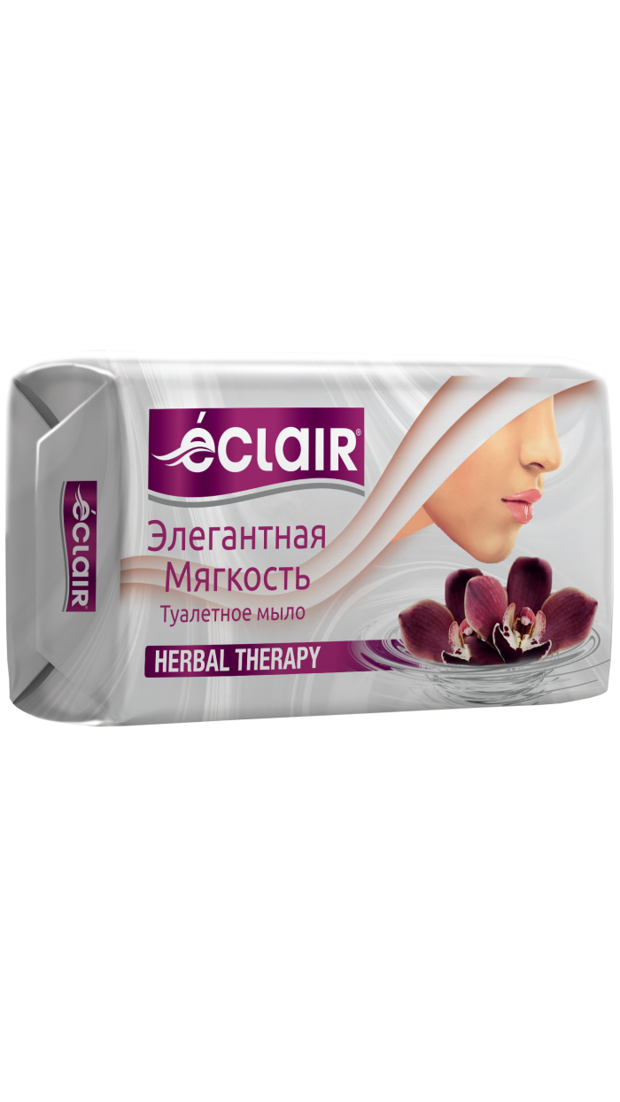 Твердое мыло ECLAIR "Элегантная Мягкость", Обеспечивает бережное очищение кожи, оставляя её свежей и ухоженной, 140гр