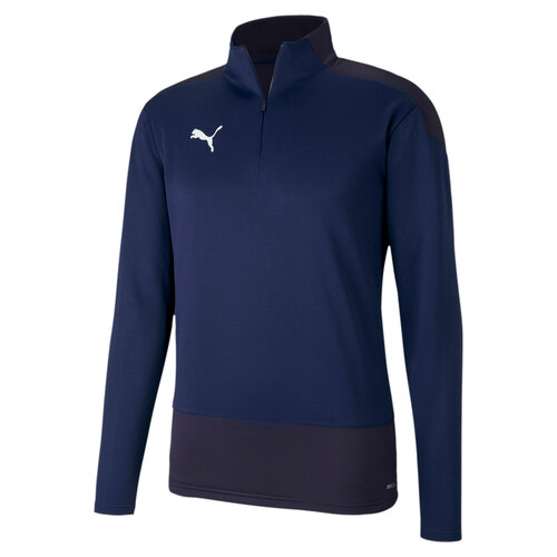 фото Олимпийка puma teamgoal 23 training 1/4 zip top, размер xxl, синий