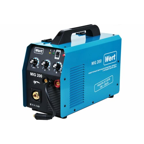 Сварочный аппарат инверторного типа Wert MIG 200 W170100700 MMA MIGMAG 1708600₽