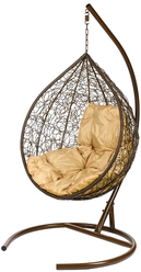 Подвесное кресло BiGarden Tropica brown бежевая подушка