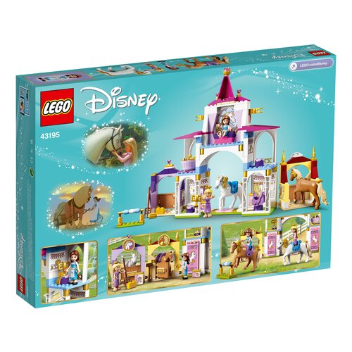 конструктор lego disney princess ultimate adventure castle 43205 Конструктор LEGO Disney Princess 43195 Королевская конюшня Белль и Рапунцель, 239 дет.