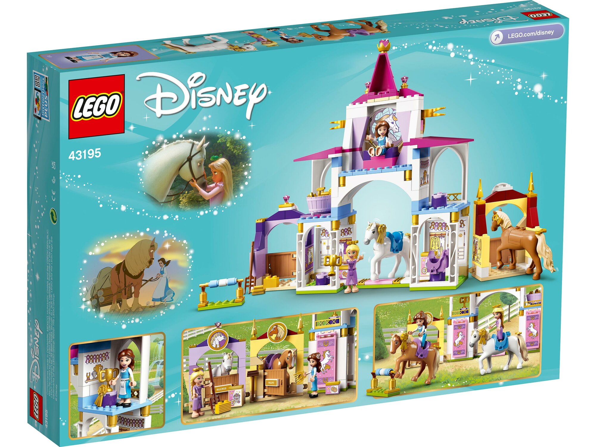 Конструктор LEGO Disney Princess 43195 Королевская конюшня Белль и Рапунцель