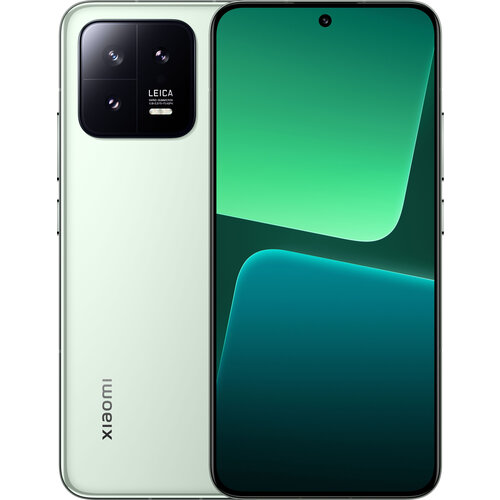 Смартфон Xiaomi 13 12/256 ГБ CN, Dual nano SIM, зеленый смартфон xiaomi 13 ultra 12 256 гб cn dual nano sim белый