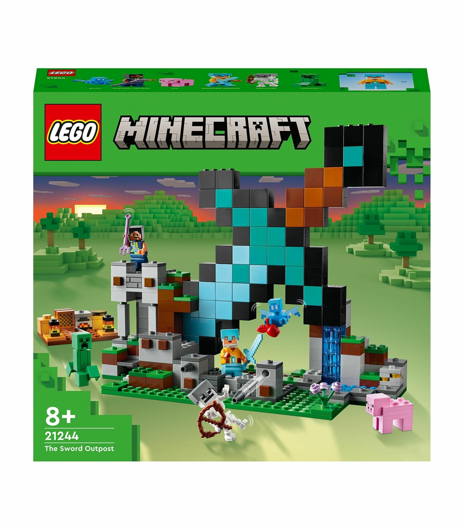 Конструктор LEGO Minecraft 21244 Застава Меча, 427 дет.