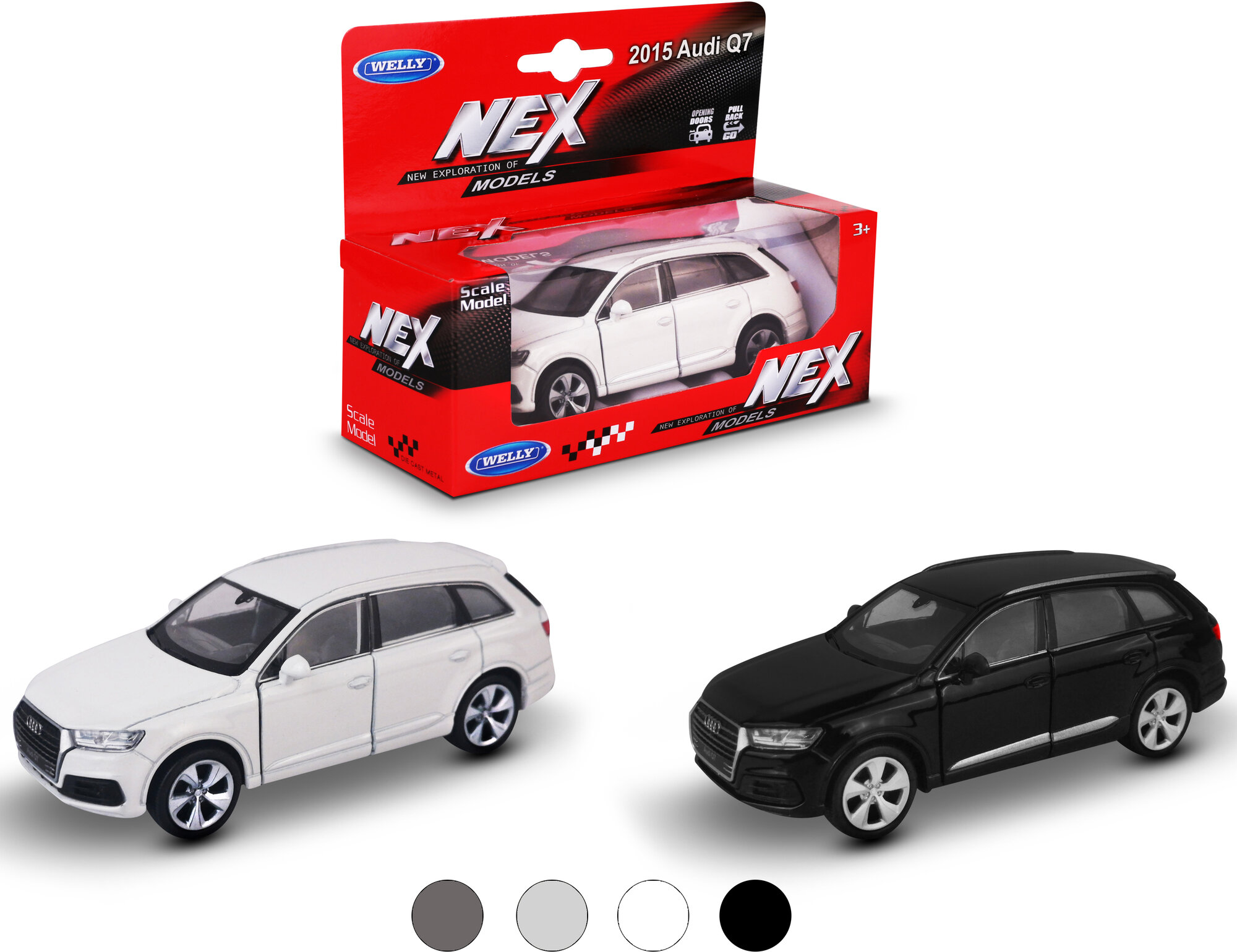 Легковой автомобиль Welly Audi Q7 (43706) 1:34 8 см