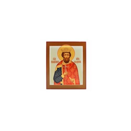 Икона 21х25 Владимир князь , письмо, темпера, золочение #64721