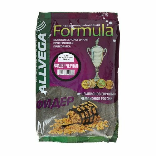 фото Прикормка allvega formula feeder black, фидер черная, 900 г (комплект из 7 шт)