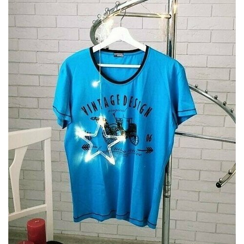 фото Футболка pantelemone, размер 46, голубой