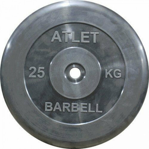 фото Диск обрезиненный mb-atletb31-25 кг, 31 мм mb barbell