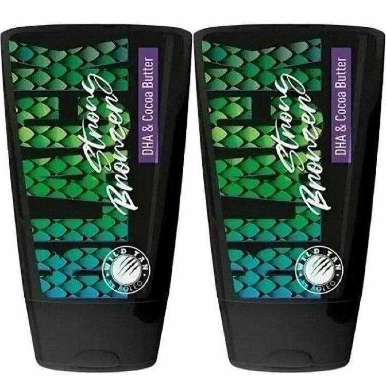 Soleo Крем-автобронзатор с маслом какао Wild Tan Black Strong Bronzer, 125 мл, 2 шт