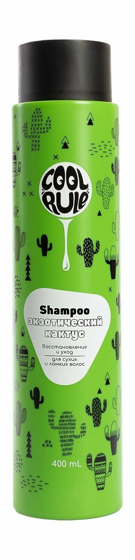 Восстанавливающий шампунь для сухих и ломких волос с ароматом кактуса Cool Rule Shampoo Recovery & Care Exotic Cactus