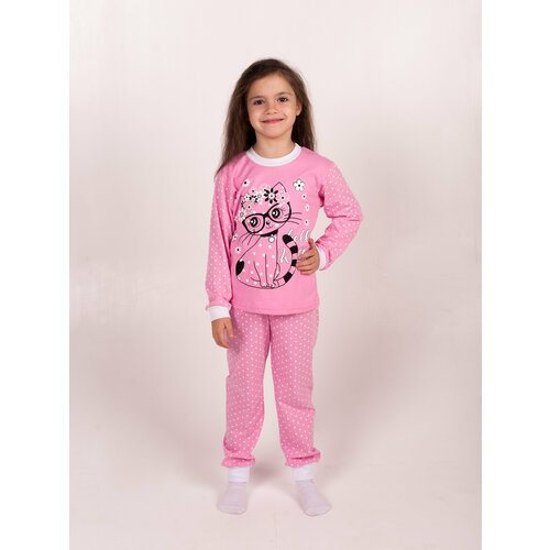Пижама Дети в цвете, размер 30-110, розовый бриджи дети в цвете размер 30 110 синий розовый