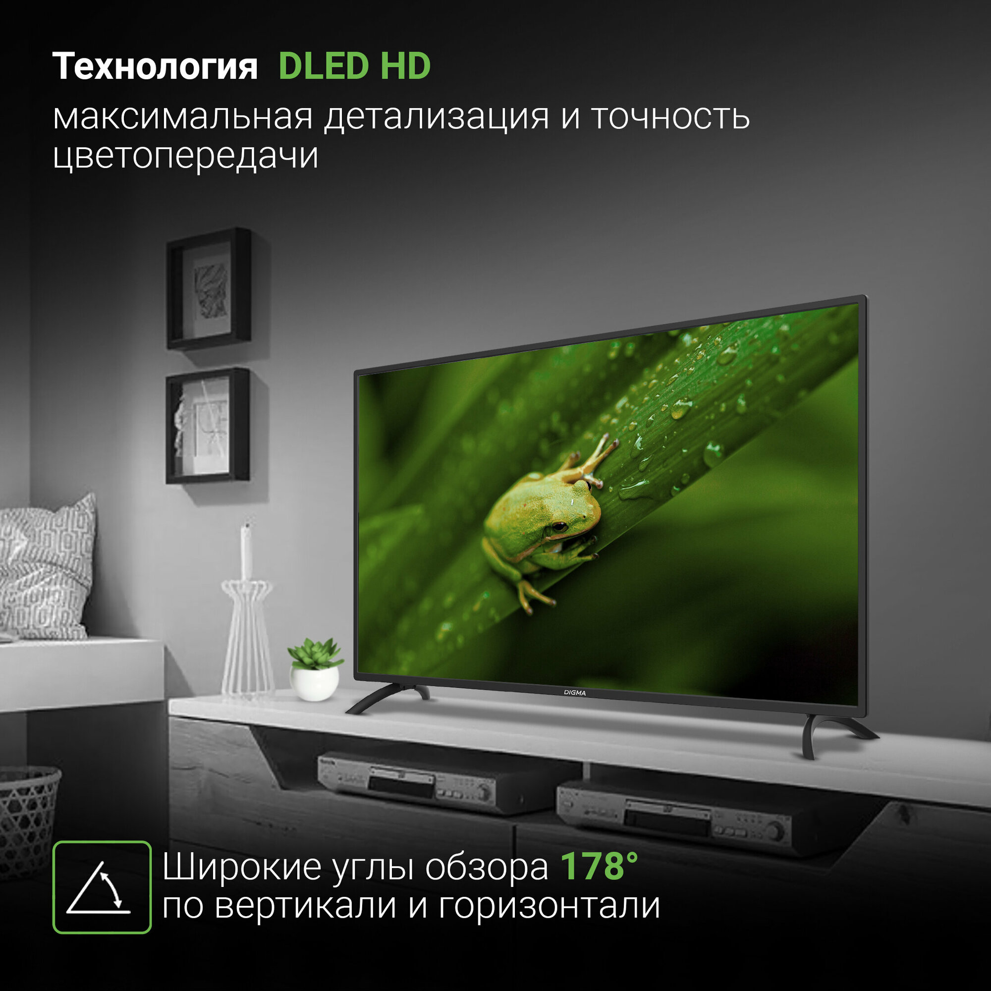Телевизор Digma DM-LED40MBB21, 40", LED, FULL HD, черный - фото №11
