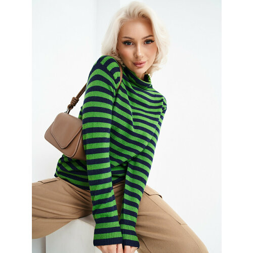 Джемпер Abby, размер S-L, синий, зеленый