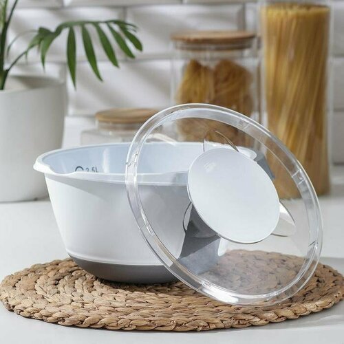 Ёмкость для миксера с крышкой, 2,5 л, 26,5×12,5 см (комплект из 4 шт)