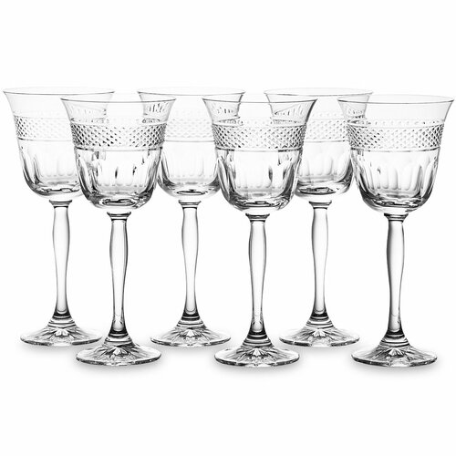 6 бокалов для белого вина Cristal de Paris Megeve Blanc 220 мл (арт. 12154/2)