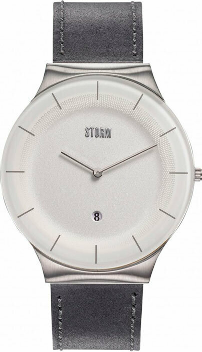 Наручные часы STORM Leather Часы Storm XENU LEATHER WHITE GREY 47476/W/GY, белый