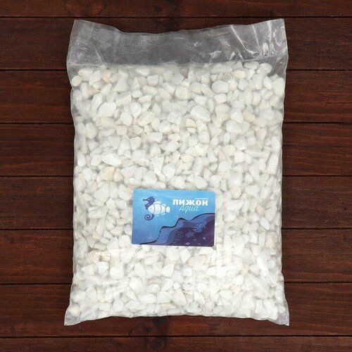 Мраморная крошка 10 - 20 мм 10 кг белая ТероПром 4146793 496₽