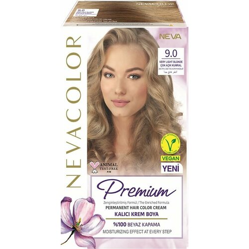 Крем-краска для волос Nevacolor Premium 90 Экстра светло-коричневый х2шт 1897₽