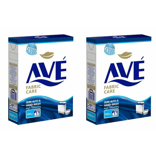 AVE Порошок стиральный для ручной стирки 450 гр, 2шт